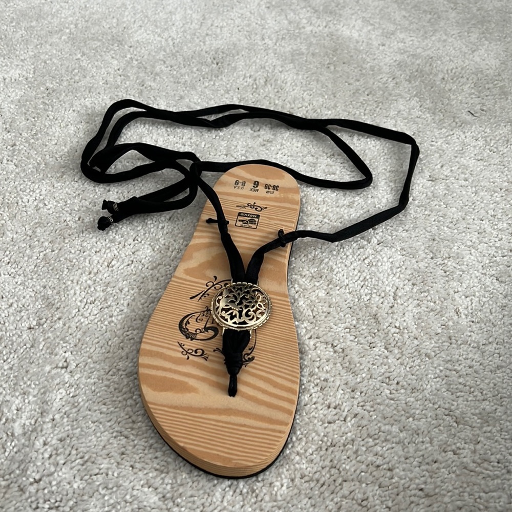 Strappy flip flops